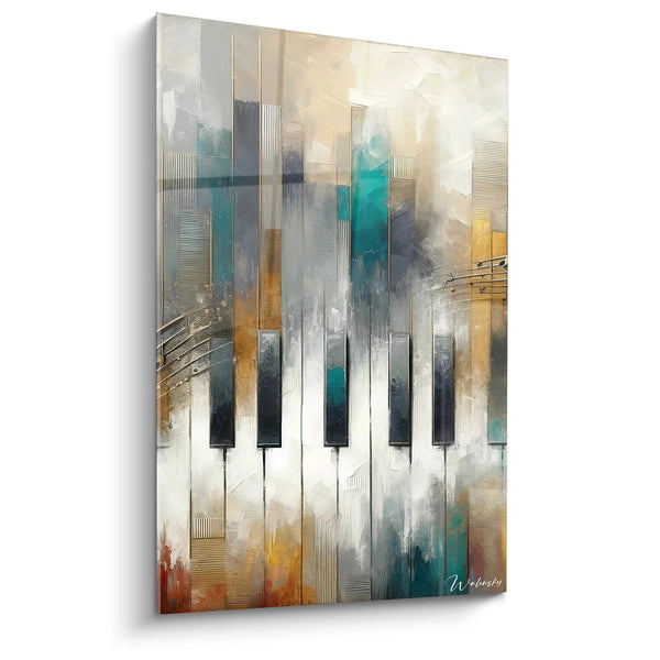 Tableau Symphonie Urbaine en Clés Majeures - Édition Musique Abstrait