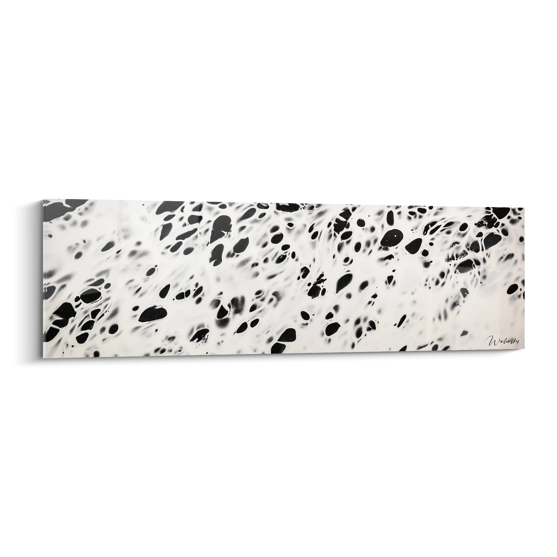 Tableau tacheté noir et blanc de Walensky, design moderne pour décoration intérieure
