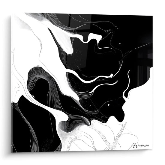 Tableau Tension Flottante -Édition Noir et Blanc