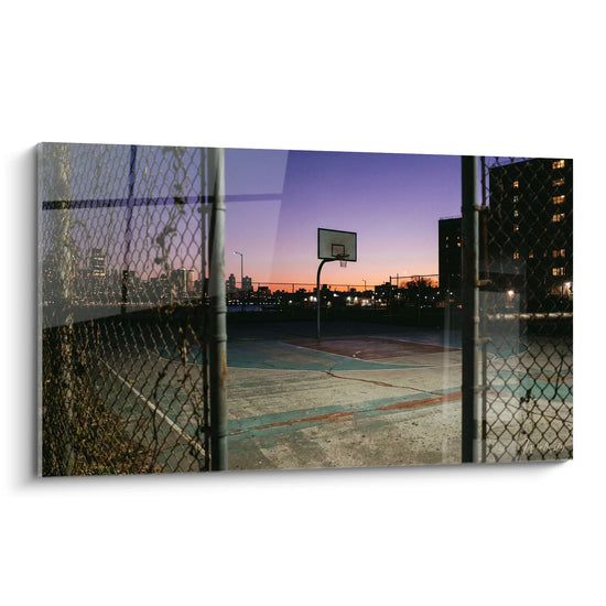 Tableau Terrain de Basketball Urbain - Court de Nuit - Edition Basket Ball