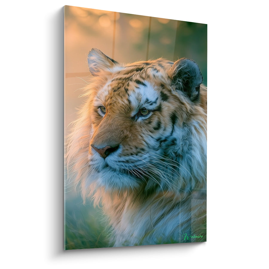 Tableau Tigre doré au regard perçant - Regard du crépuscule - Edition Tigre