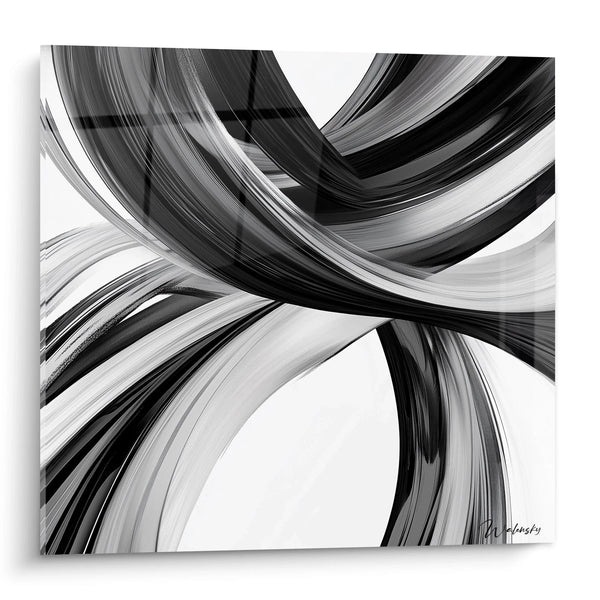 Cuadro de Tela de Sombra - Edición Blanco y Negro