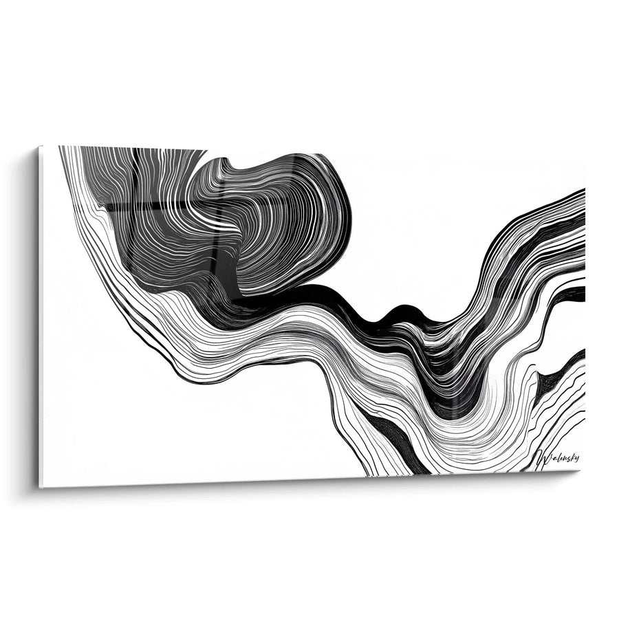 Tableau Torsion Naturelle -Édition Noir et Blanc