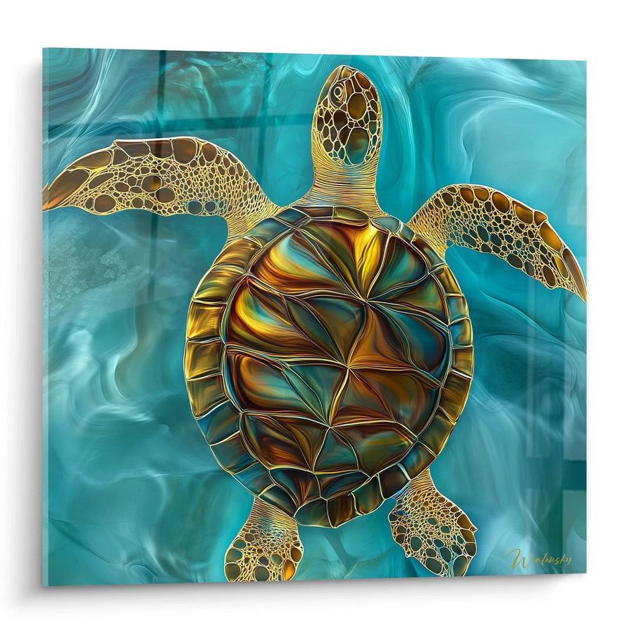 Tableau tortue de mer harmonie marine - édition tortue de mer