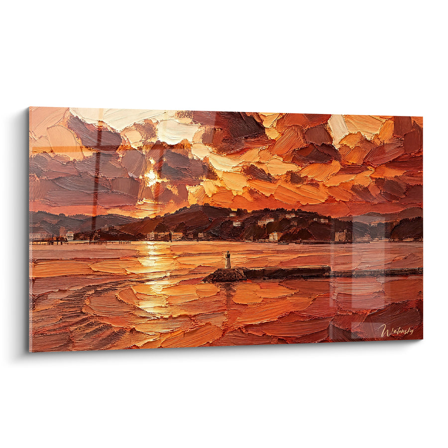Orange Cove with Textured Reliefs - Evening Splendor - Toulon Provence-Alpes-Côte d'Azur France Edition
