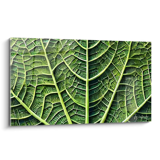 Großes Naturgemälde aus Acrylglas - Hauptansicht in Schrägansicht auf weißem Hintergrund - Wandkunst inspiriert von der Natur - Ökologische und elegante Inneneinrichtung - Höchste Qualität und hochauflösender Druck - Riesiges Gemälde zur Hauskdekoration