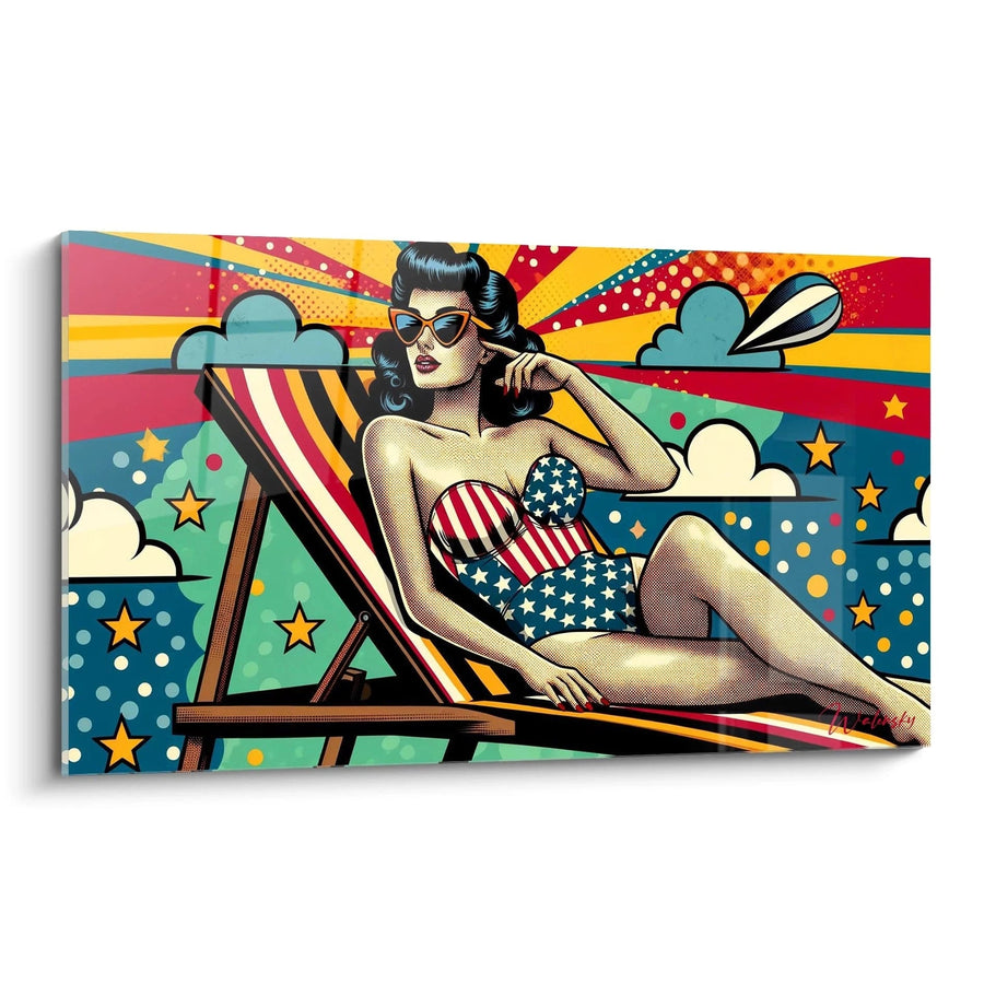 Tableau US Pin-Up - Édition Rétro