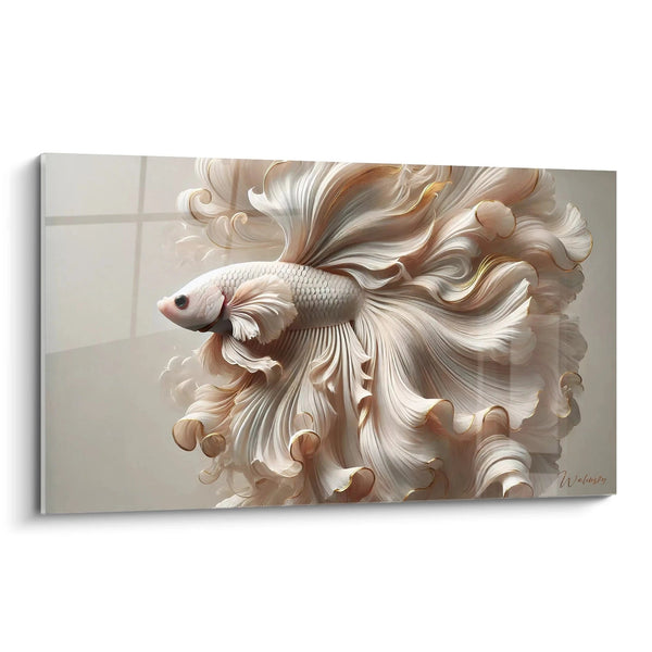 Cuadro Olas de Seda - Edición Pez Betta Animales