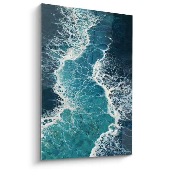 Schilderij Oceaan Golven Turquoise en Wit Schuim - Water Symphonie - Feng Shui Noord Water Editie