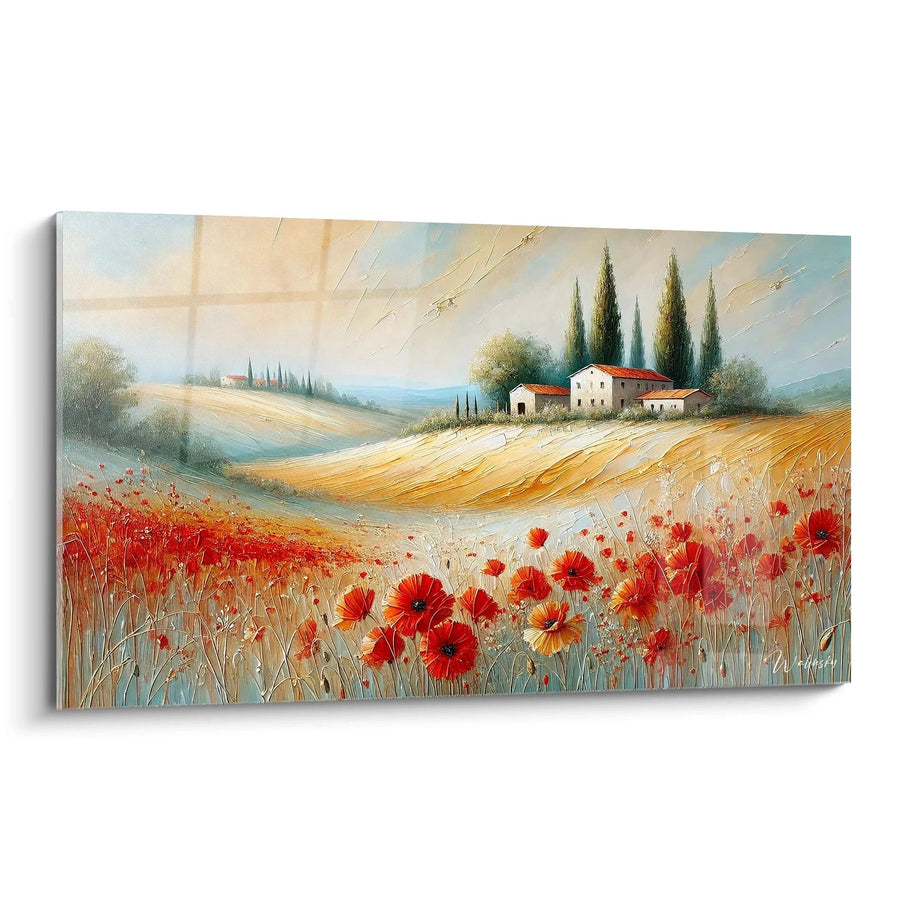 Cuadro Valle en Rojo - Edición Campo Paisaje