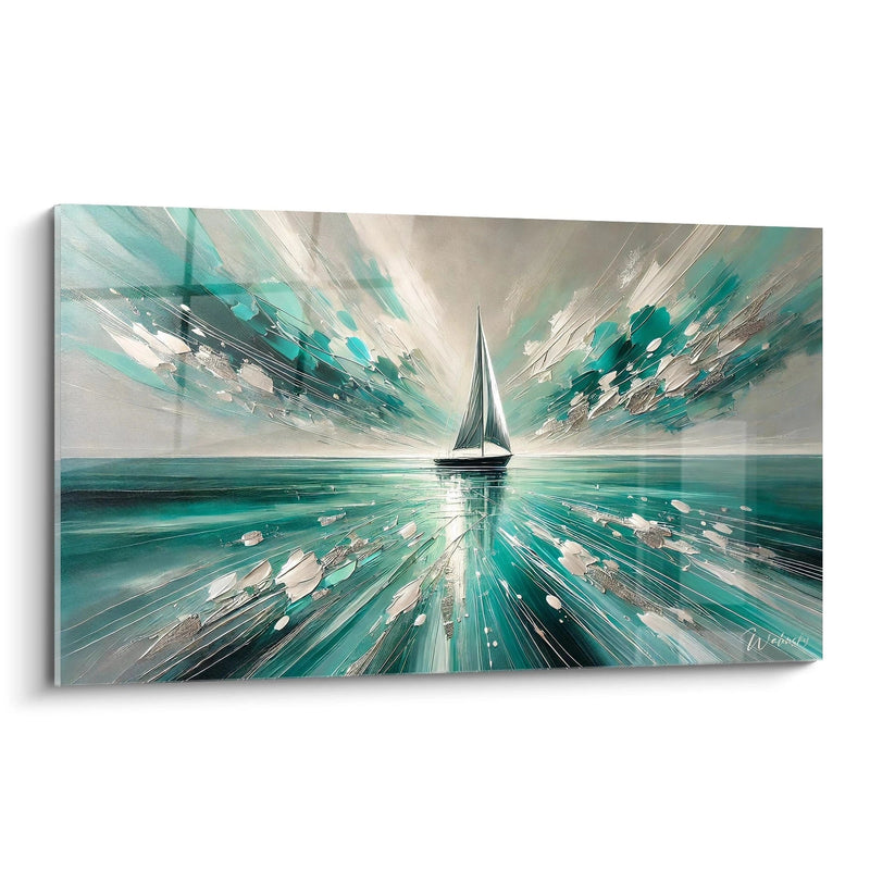 Painting Winds of Freedom - Abstract Boat Edition