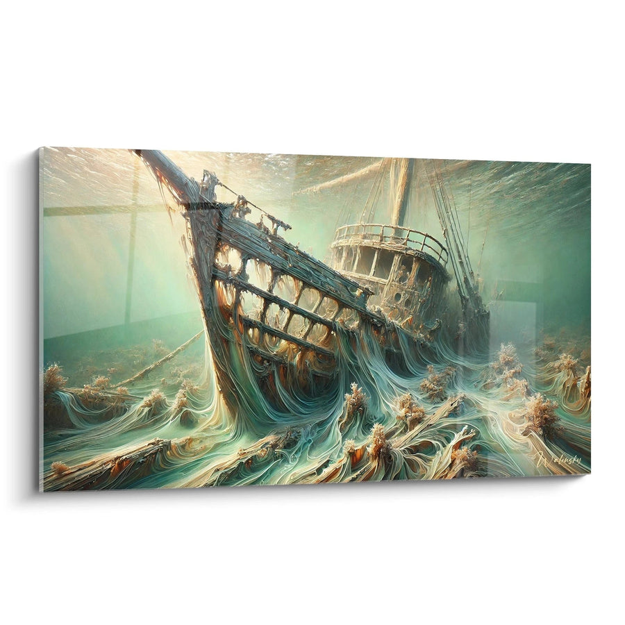 Cuadro Vestigios del Tiempo - Edición Barco Abstracto
