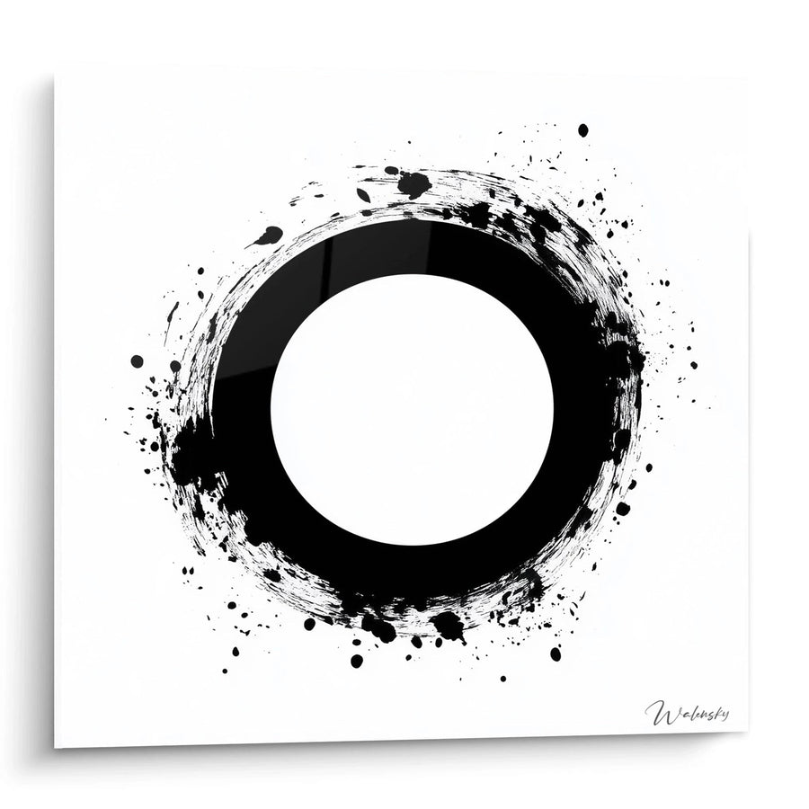 Tableau Vide Contemplatif - édition tacheté noir et blanc