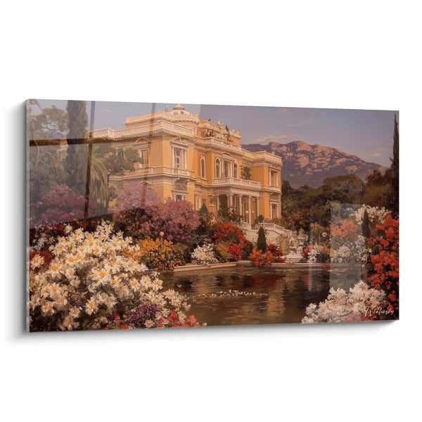 Tableau Villa Oasis fleurie - édition classicisme