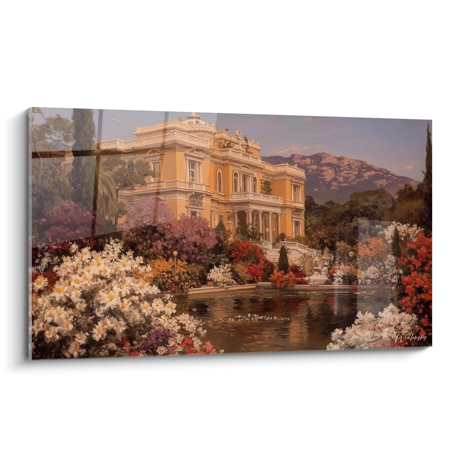 Tableau Villa Oasis fleurie - édition classicisme