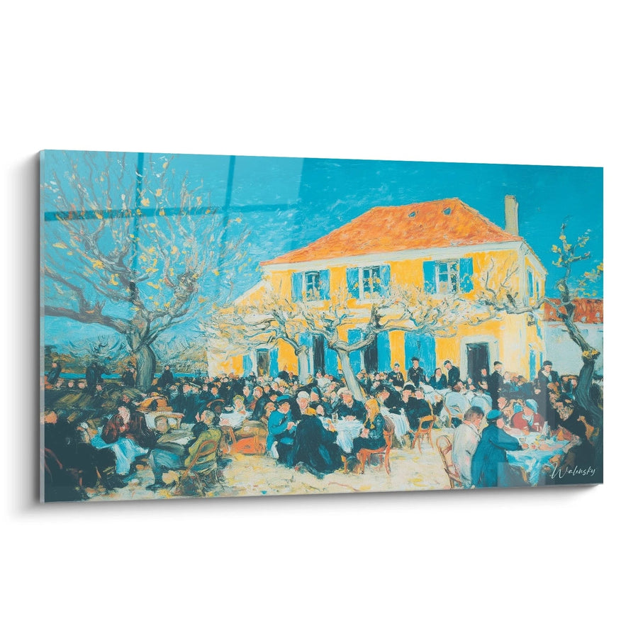 Tableau village Bonheur Simple - édition post impressionnisme