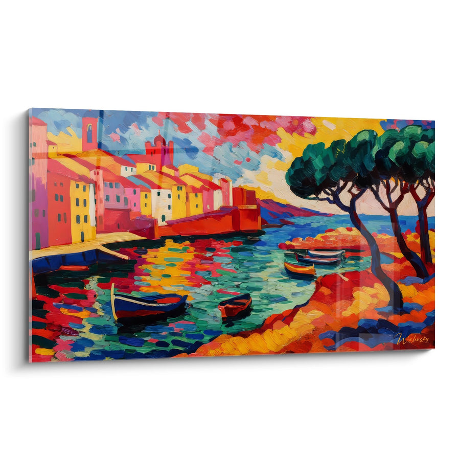 Villaggio costiero mediterraneo di Tableau - Colori di Vernazza - edizione sul mare