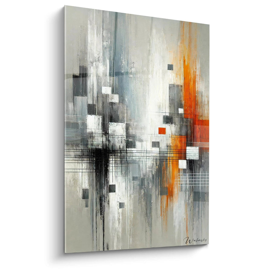 Cuadro Ciudad en líneas -Edición Cubismo Abstracto