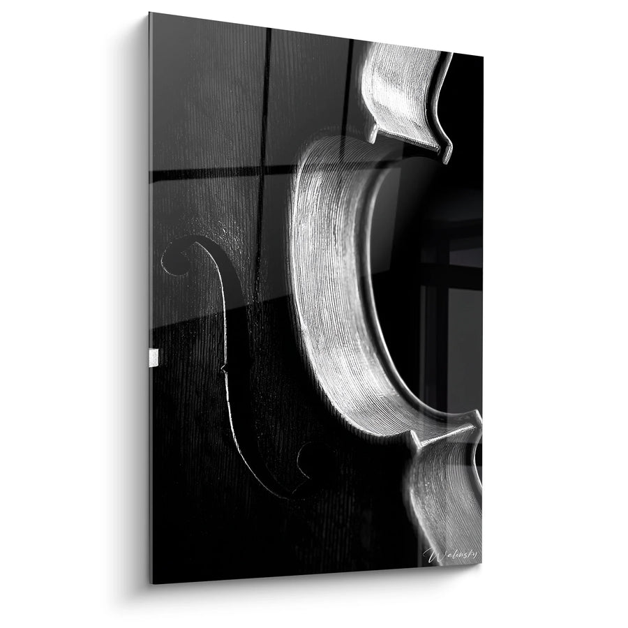 Tableau Violon Classique - Élégance Musicale - Edition paysage noir et blanc