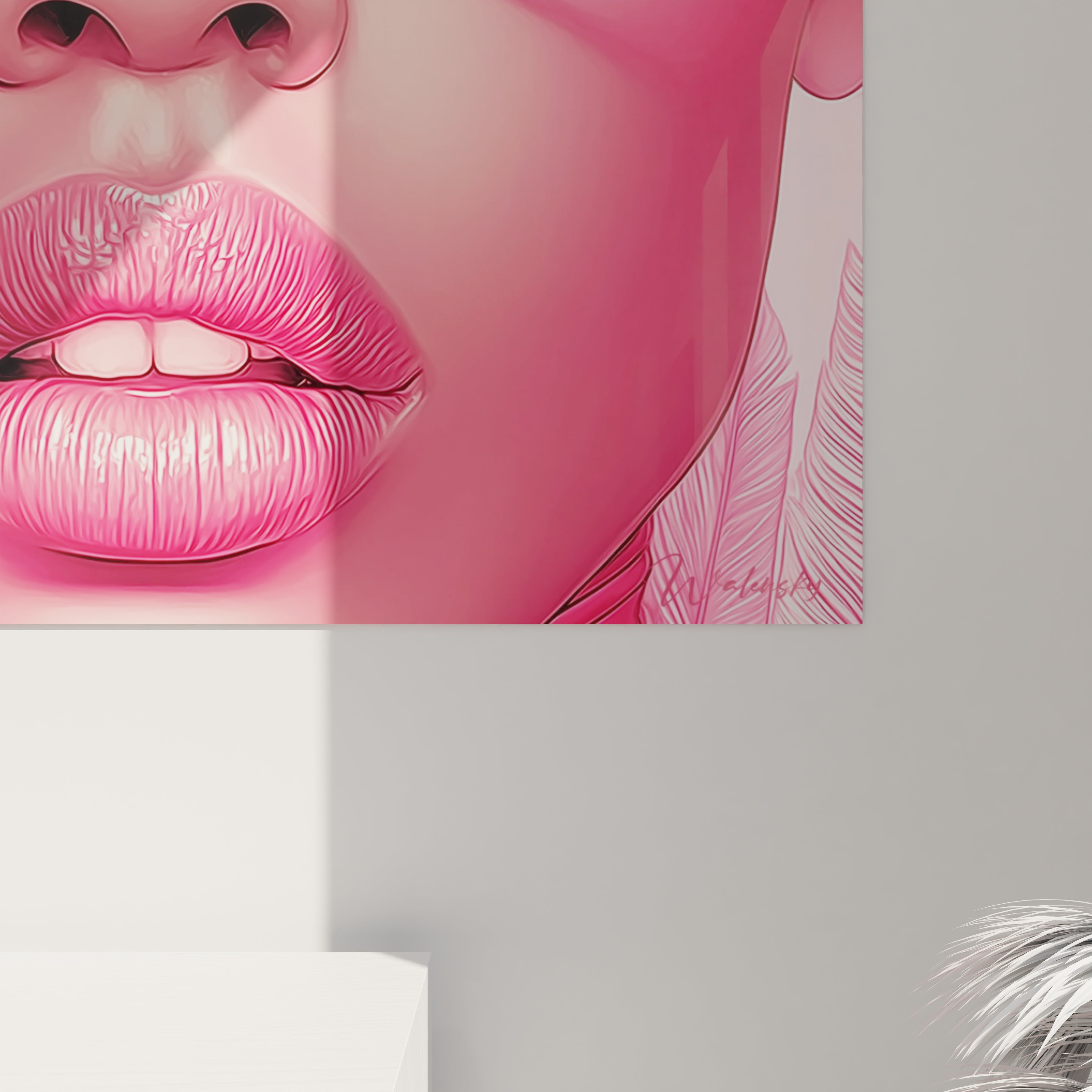 Tableau visage africain moderne avec des couleurs vives et un design contemporain pour décoration murale