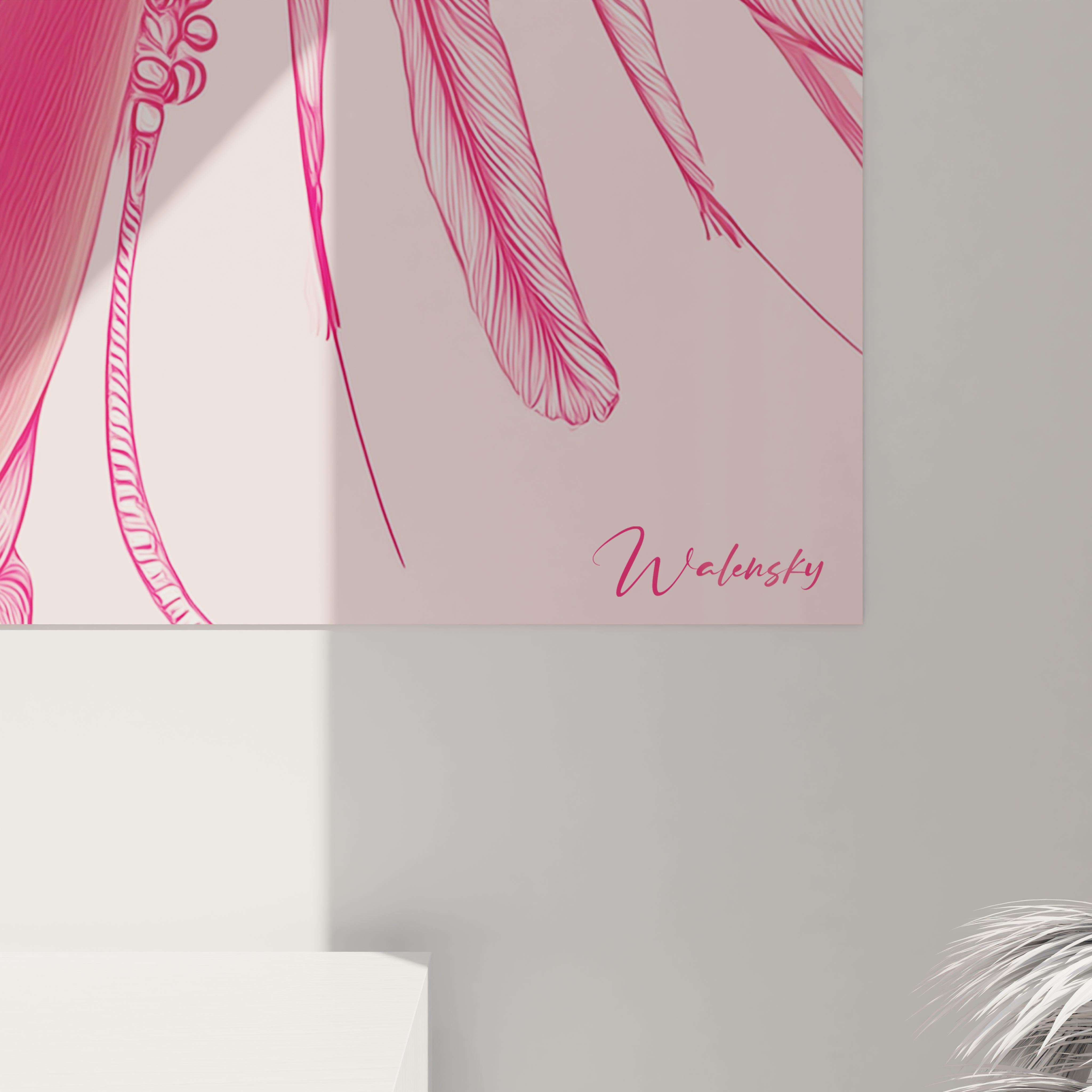 Tableau visage africain moderne de Walensky, design coloré et artistique pour décorer votre intérieur