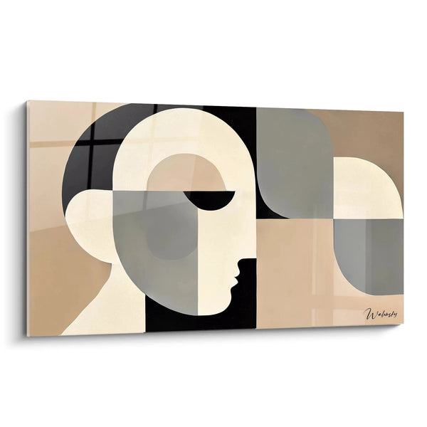 Cuadro Rostro Fragmentado - Edición Cubismo Abstracto