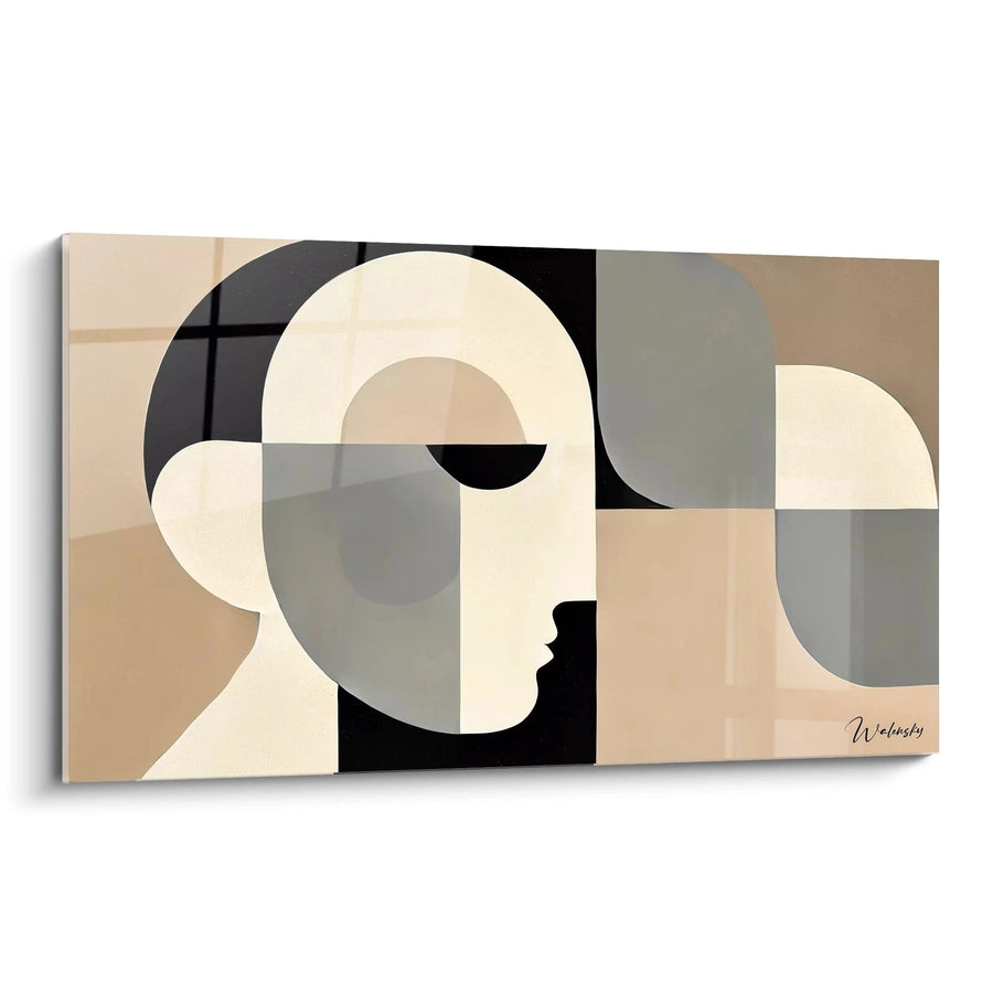 Cuadro Rostro Fragmentado - Edición Cubismo Abstracto