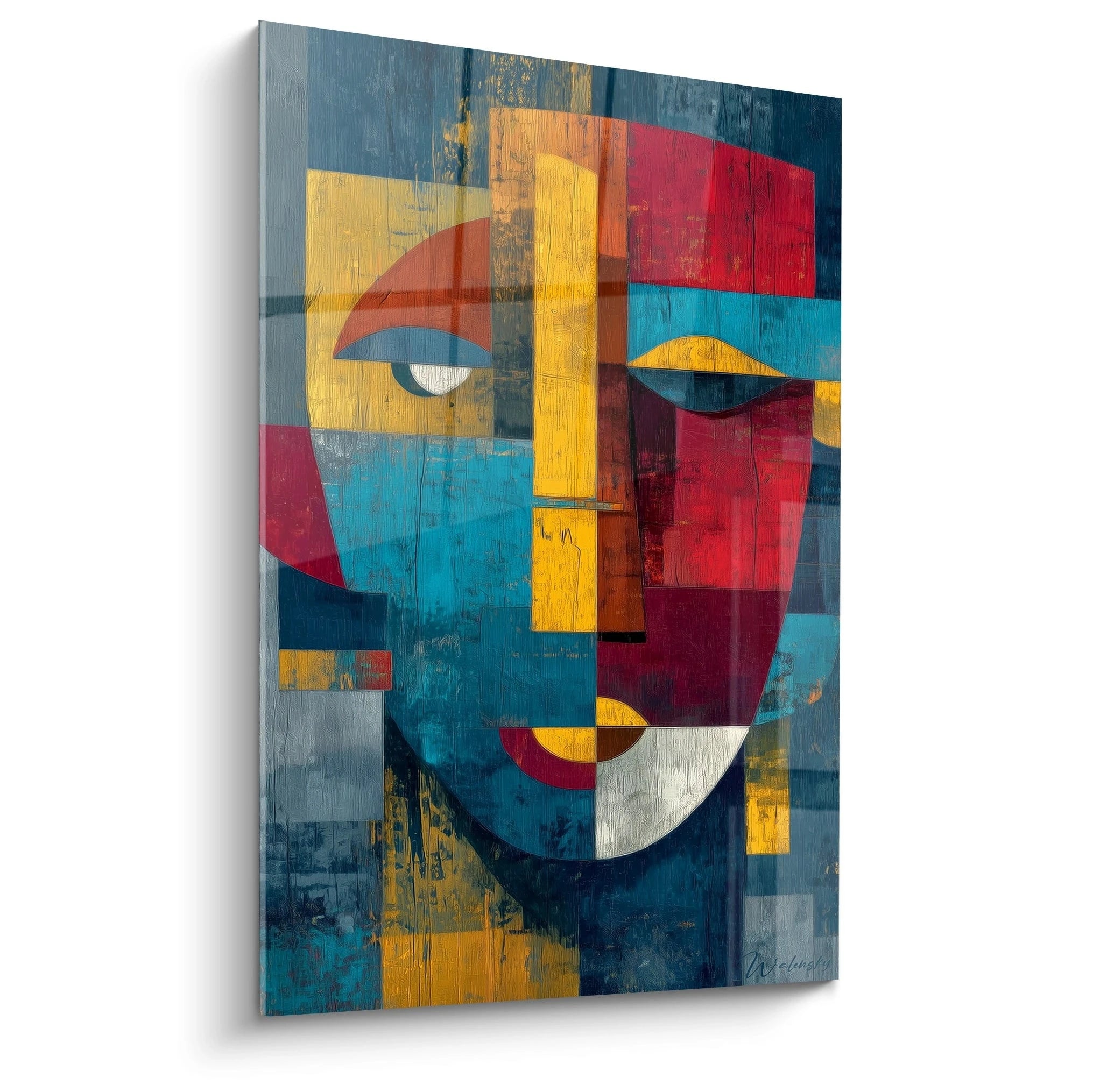 Tableau Visage Héritage Millénaire - édition masque africain - Walensky