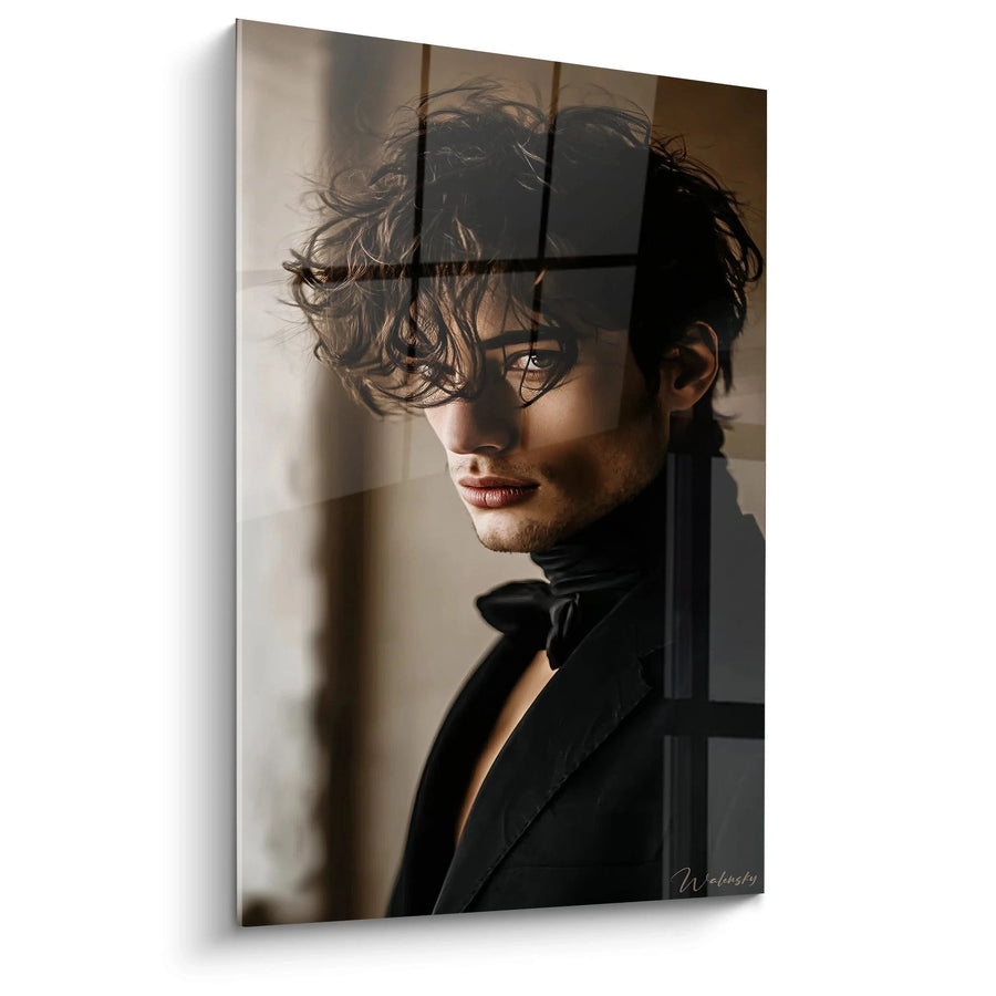 Tableau Visage Masculin - Lumière et Ombres - édition beauté masculine