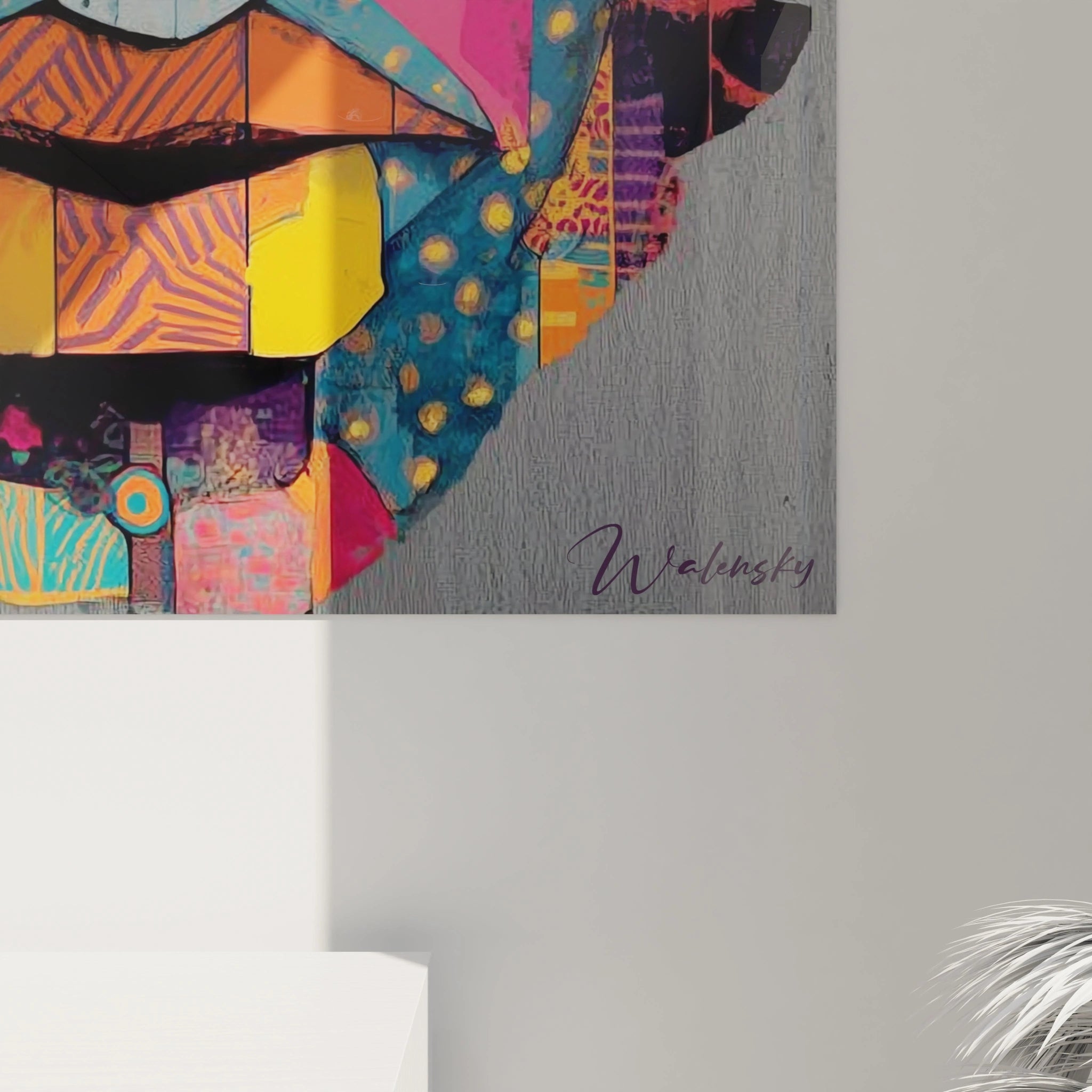 Tableau Visage Protecteur tribal - édition masque africain - Walensky