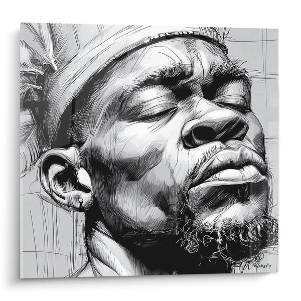 Cuadro rostro Sabiduría ancestral - edición rostro africano