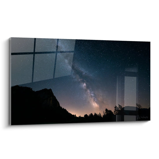 Cuadro Vía Láctea a través de ventana - Horizonte Cósmico - edición cielo estrellado