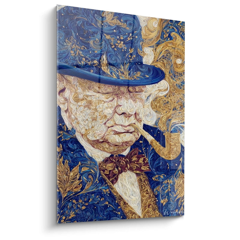 Winston Churchill Political Ether Painting - Winston Churchill Edition
