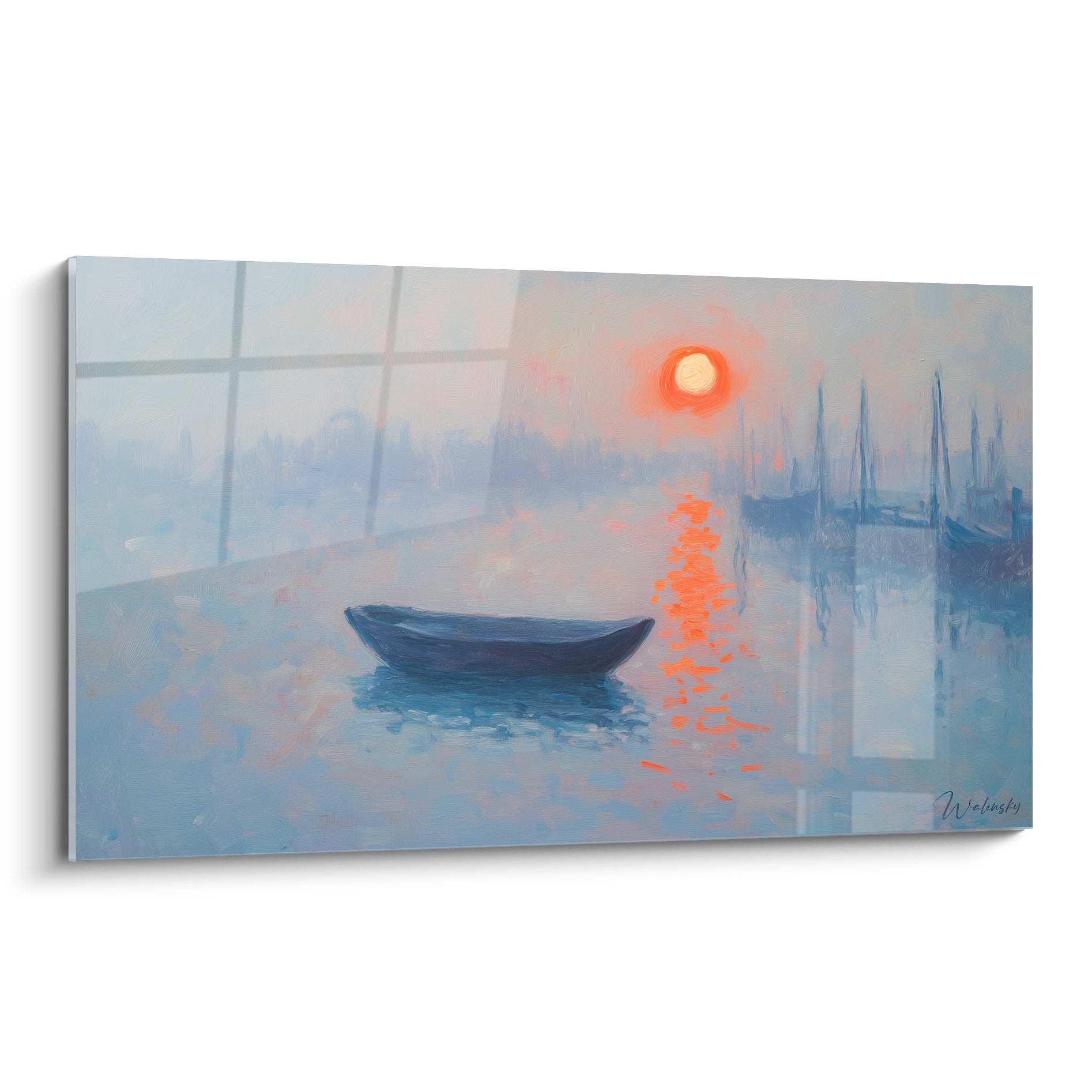 Tableau inspiré par Impression, soleil levant  de Claude Monet N°1 – Hommage Artiste Célèbre