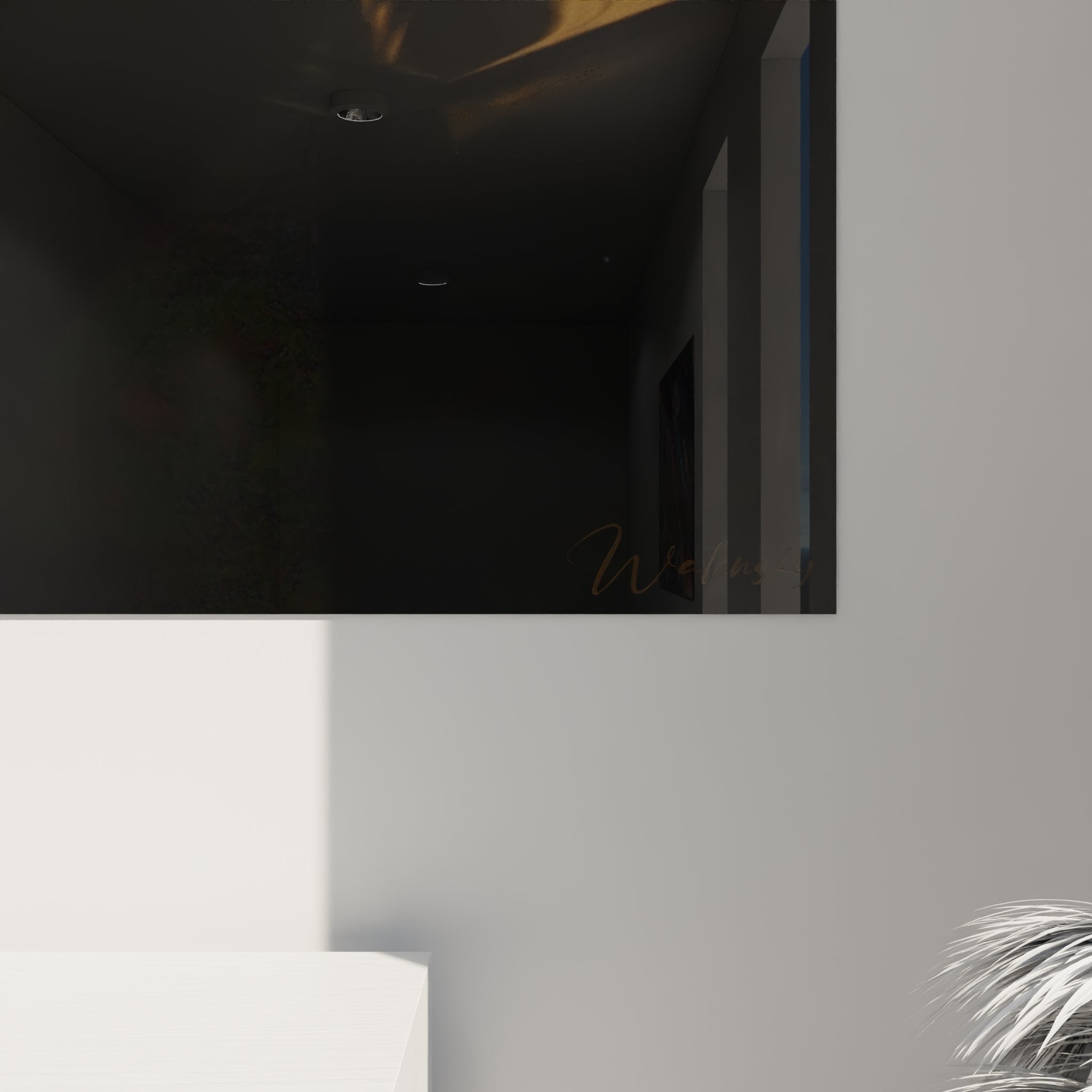 Vue ensemble tableau chat Himalayan decoration interieure moderne art mural animalier lumiere ambiante