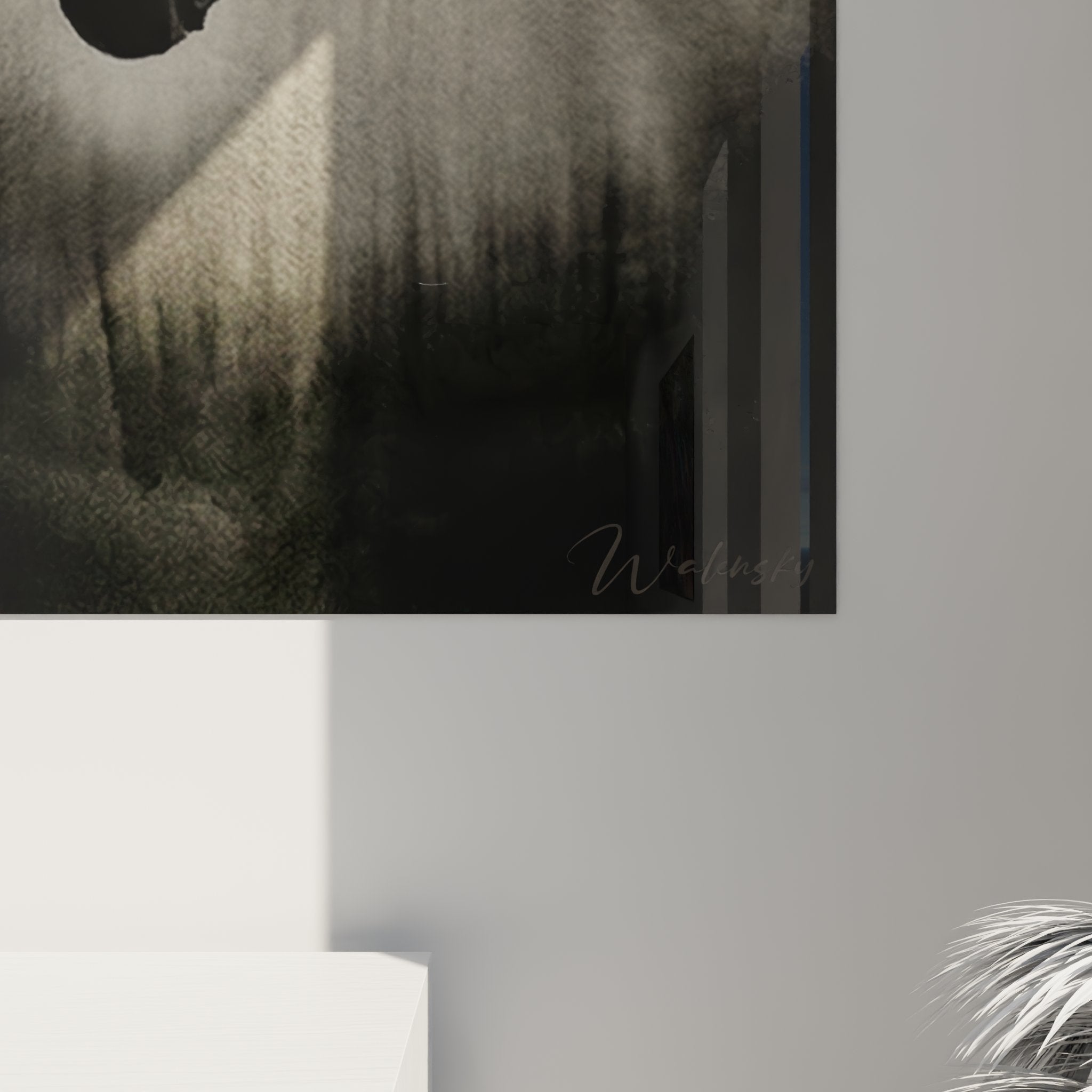 Panoramica quadro murale immersione subacquea in interno contemporaneo stile nautico