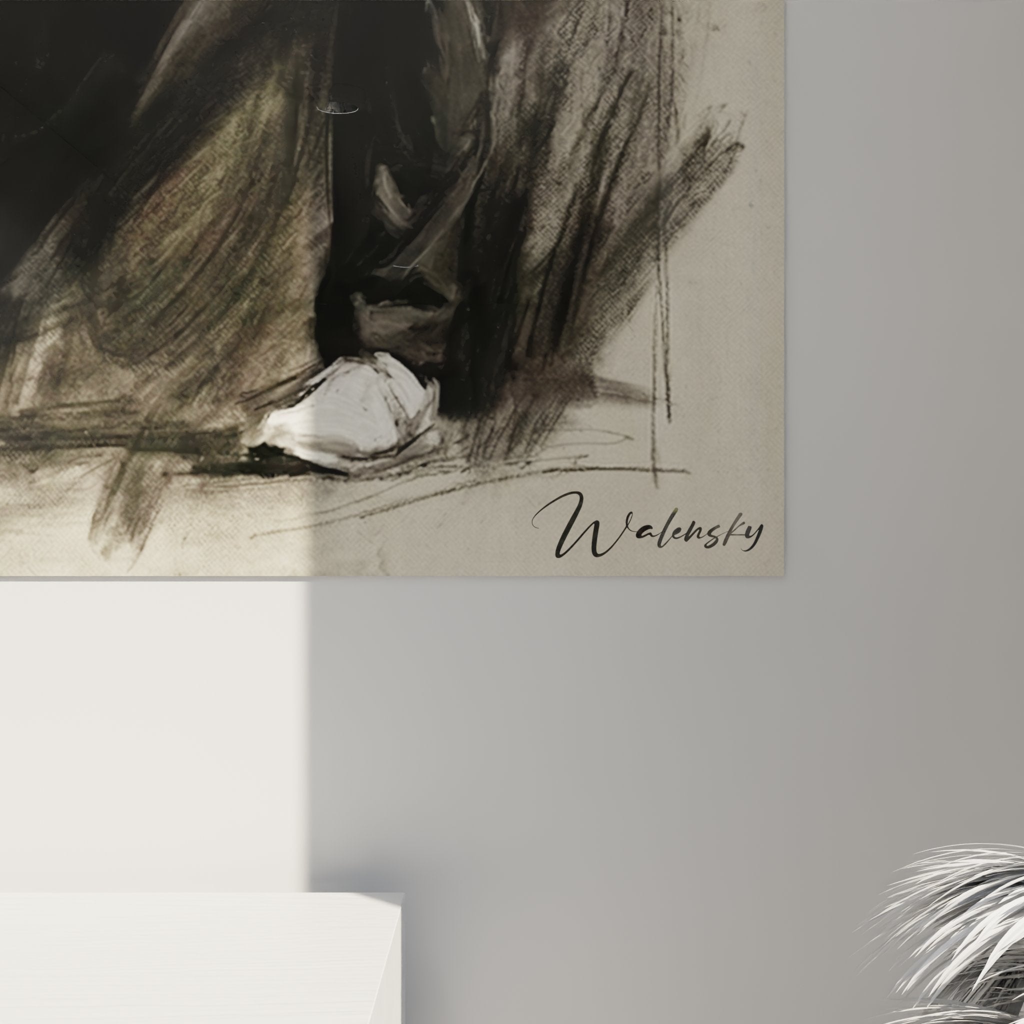 Vue d'ensemble tableau mural golf golfeur swing, art sportif decoration interieur moderne