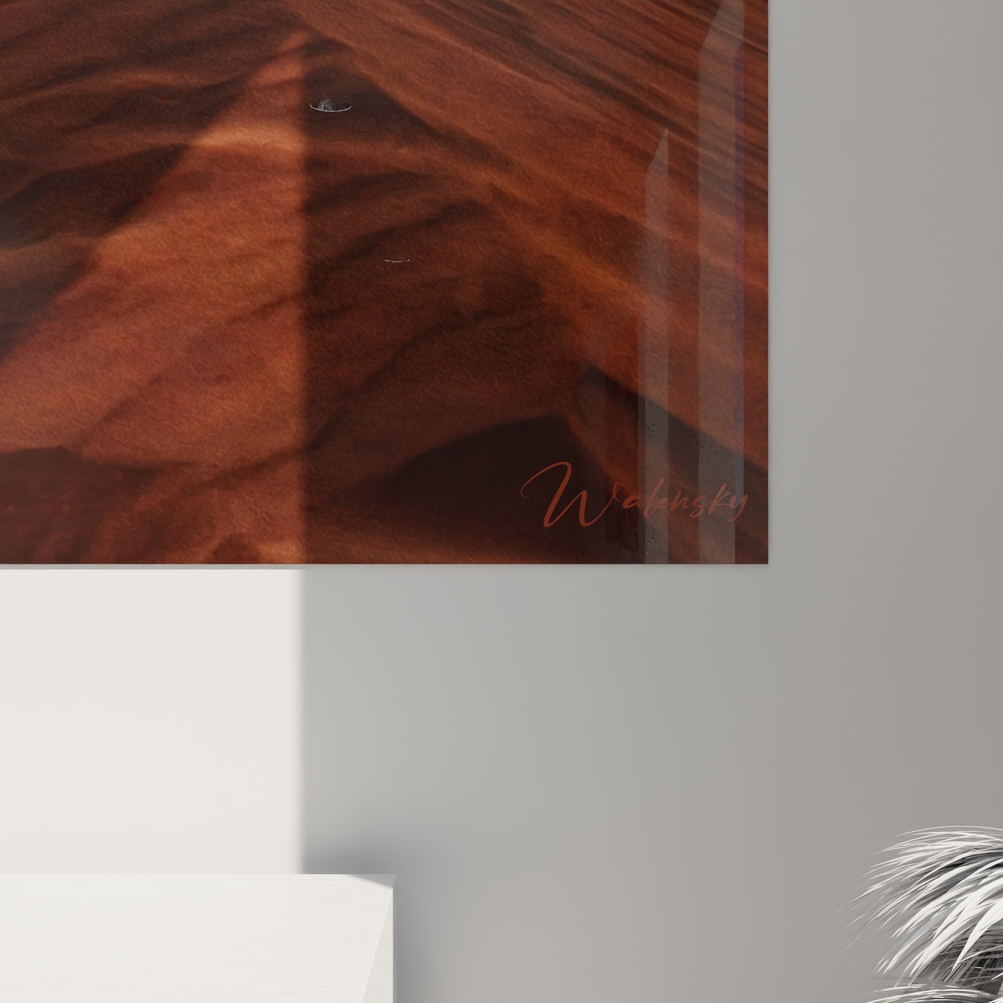 Vista d'insieme quadro murale gatto Egyptian Mau, prospettiva decorativa per interno contemporaneo