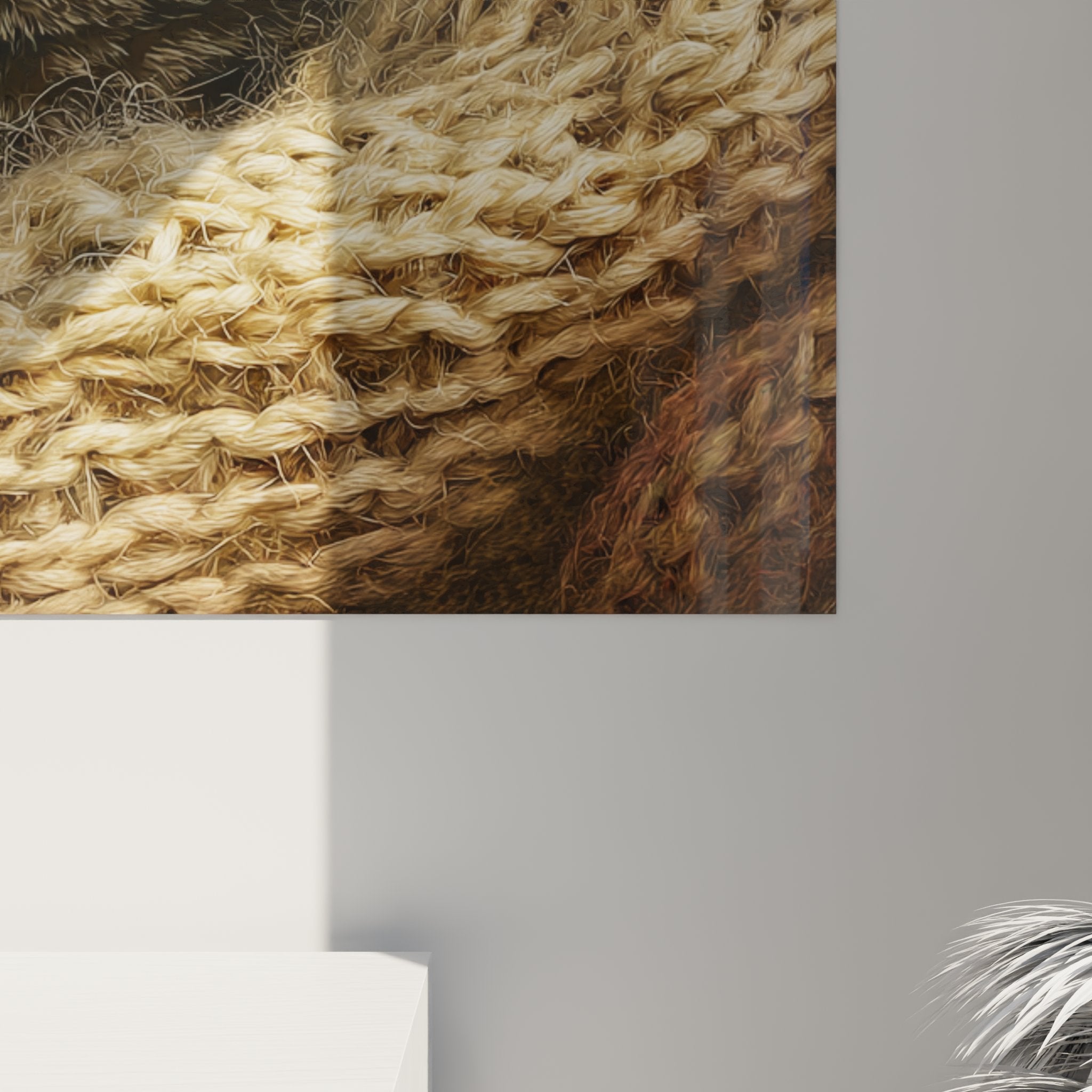 Scottish Fold cat wall art painting modern living room decor premium animal artwork