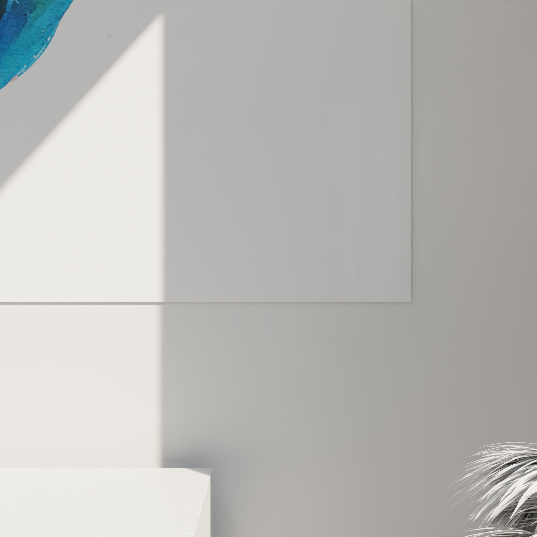 Vue ensemble tableau tennis aquarelle decoration interieur moderne art sportif mural