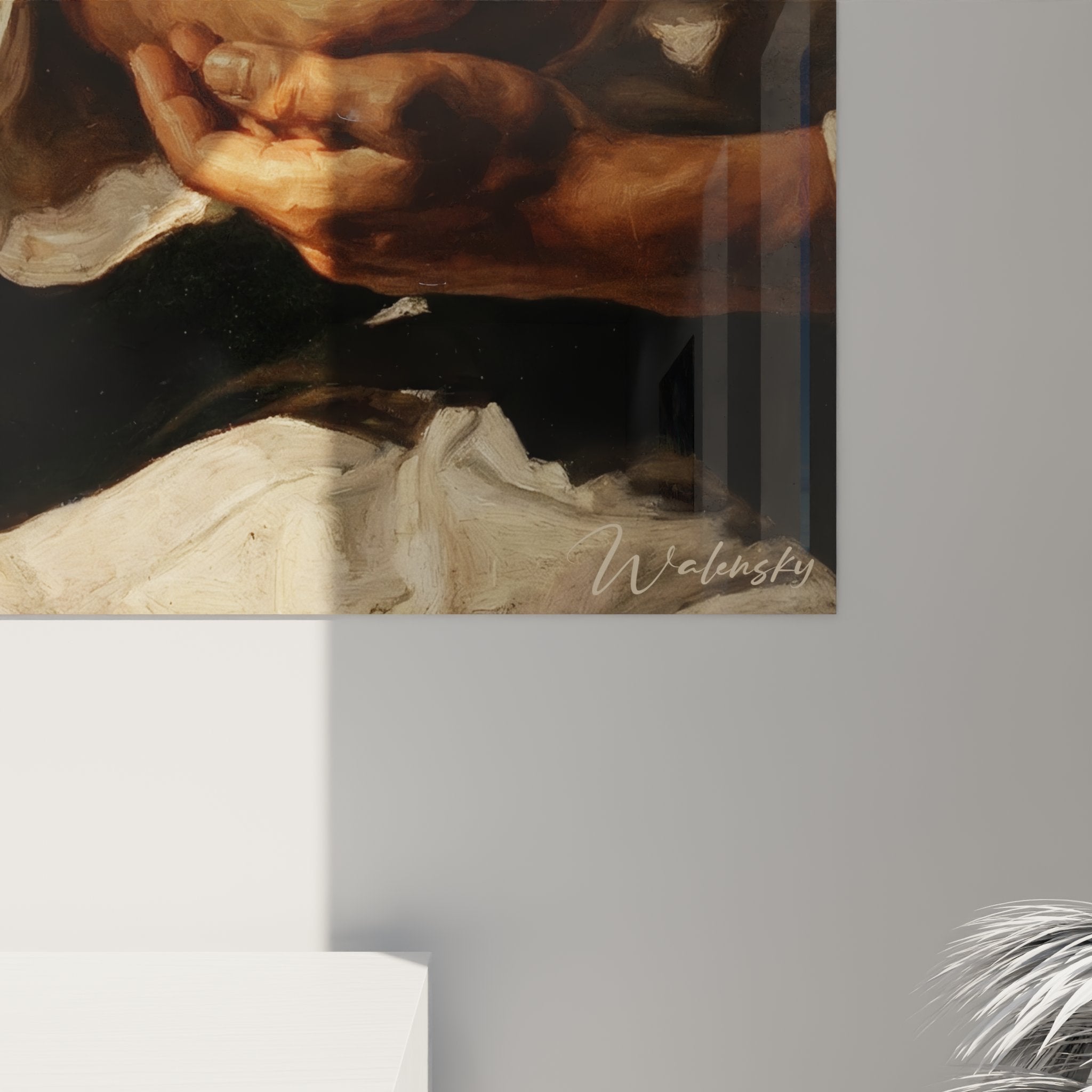 Vue ensemble tableau karate meditation chandelle dojo fenetre art martial decoration murale zen