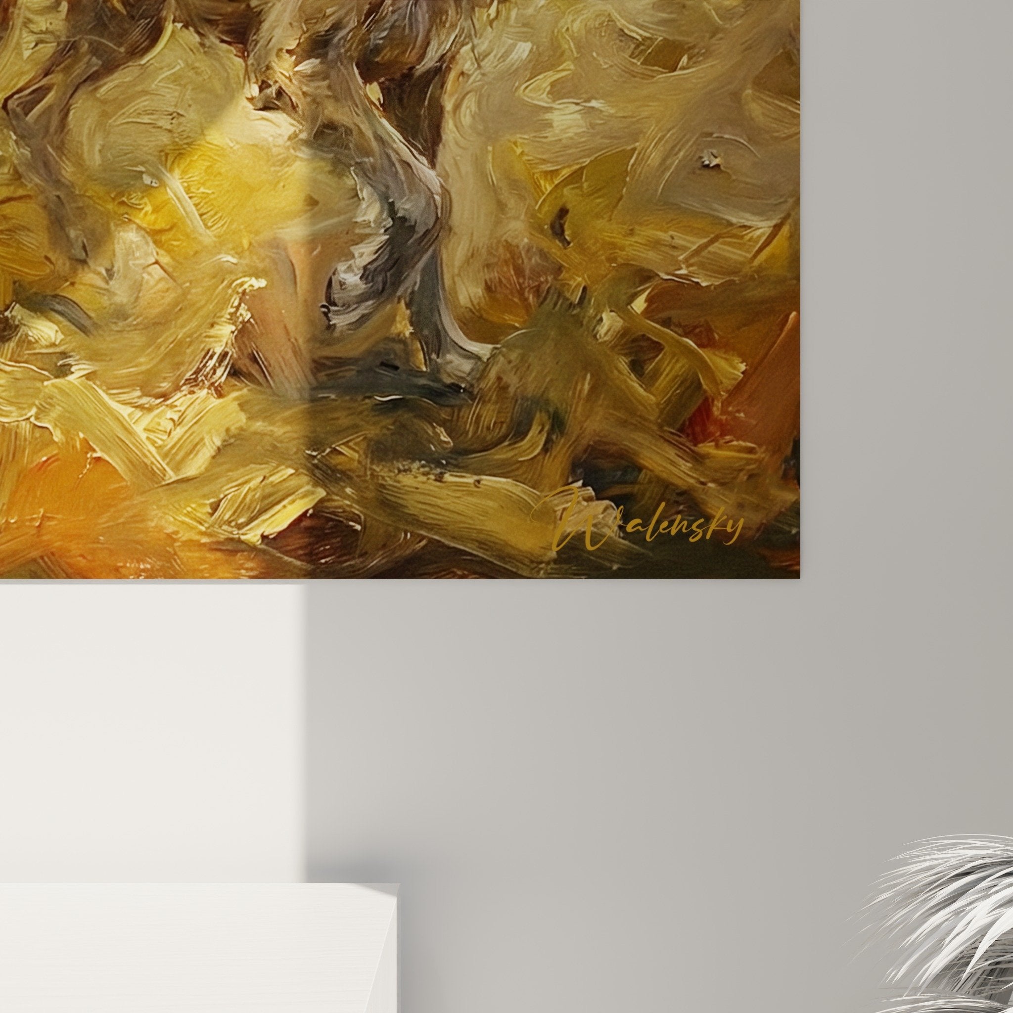 Vue ensemble tableau Irish Wolfhound decoration murale style campagne