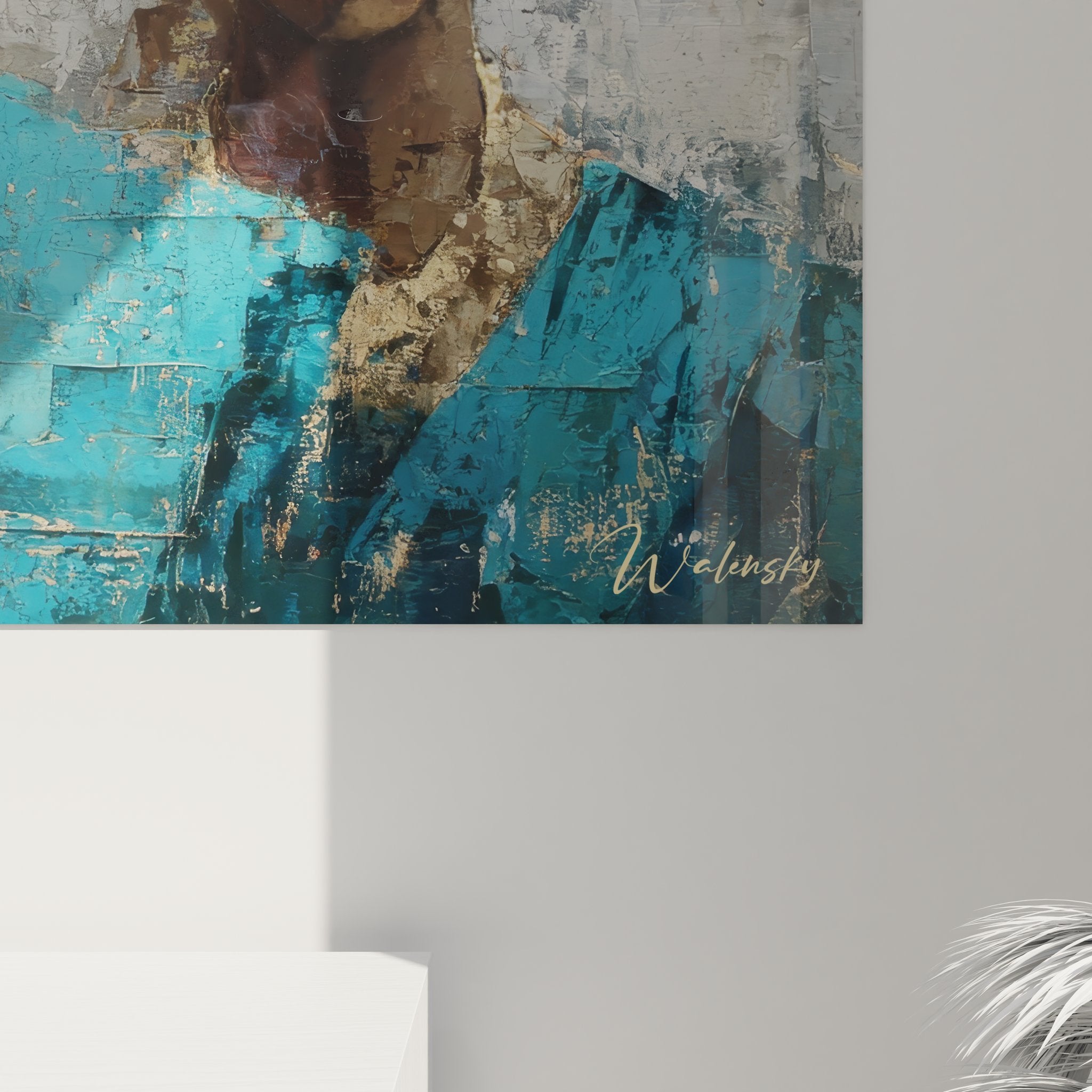 Vue ensemble tableau mural femmes africaines art tribal décoration ethnique contemporaine