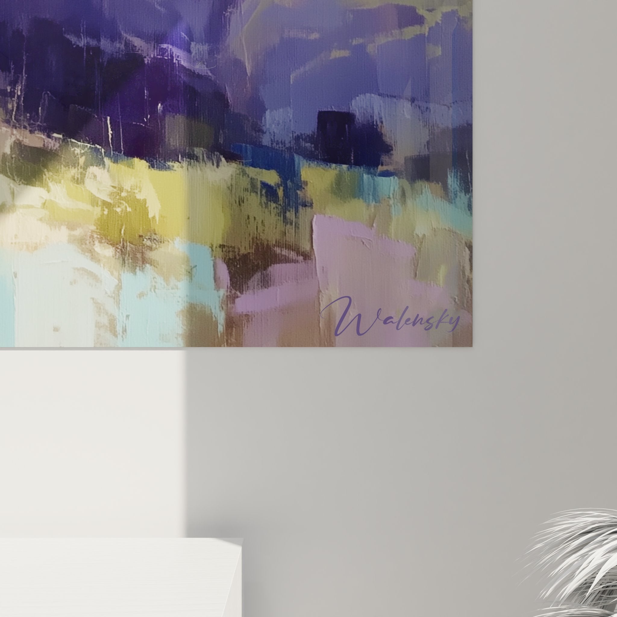 Vue d'ensemble tableau mural paysage alpin sommet neige décoration murale art montagne moderne