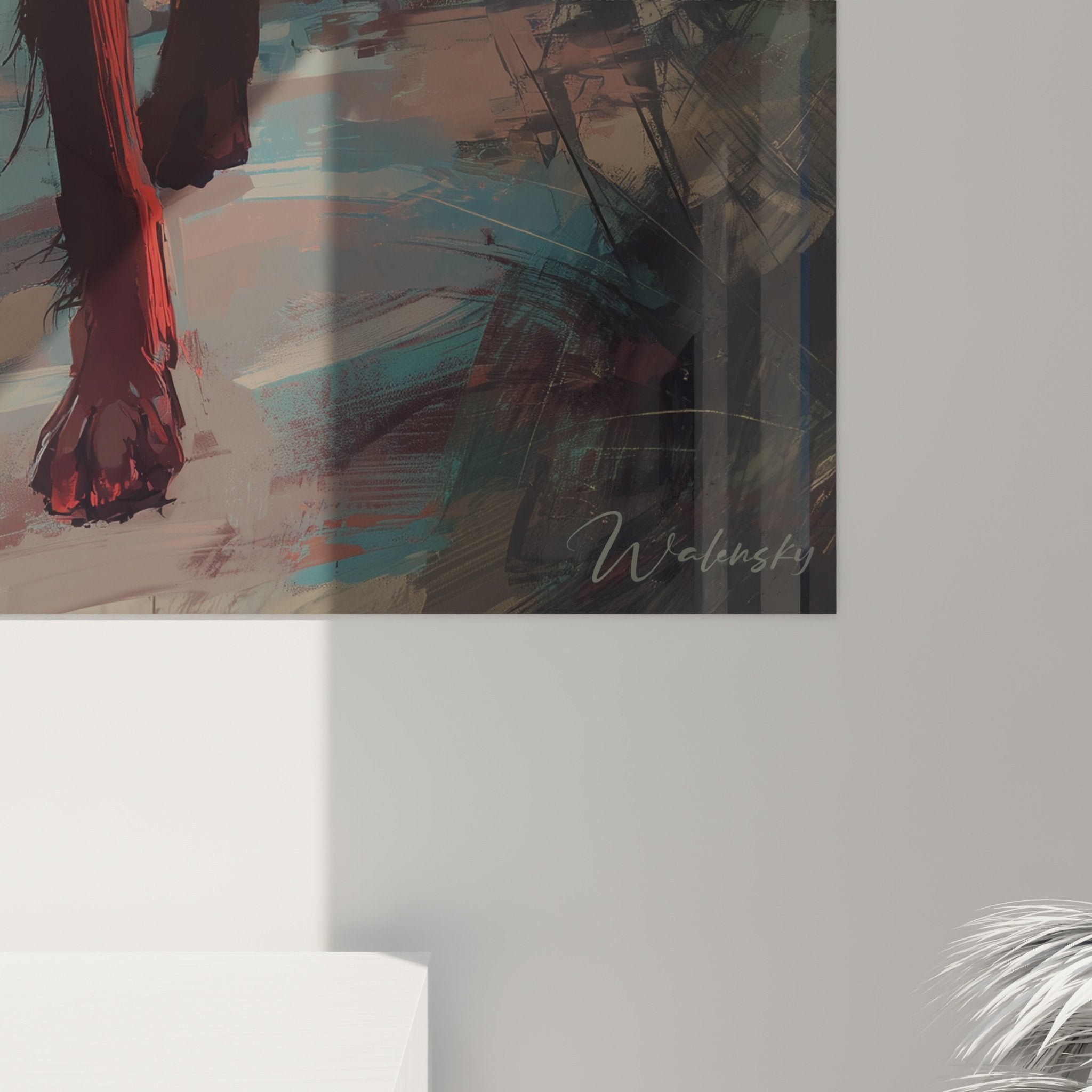 Overview of Irish Setter wall art in contemporary interior
