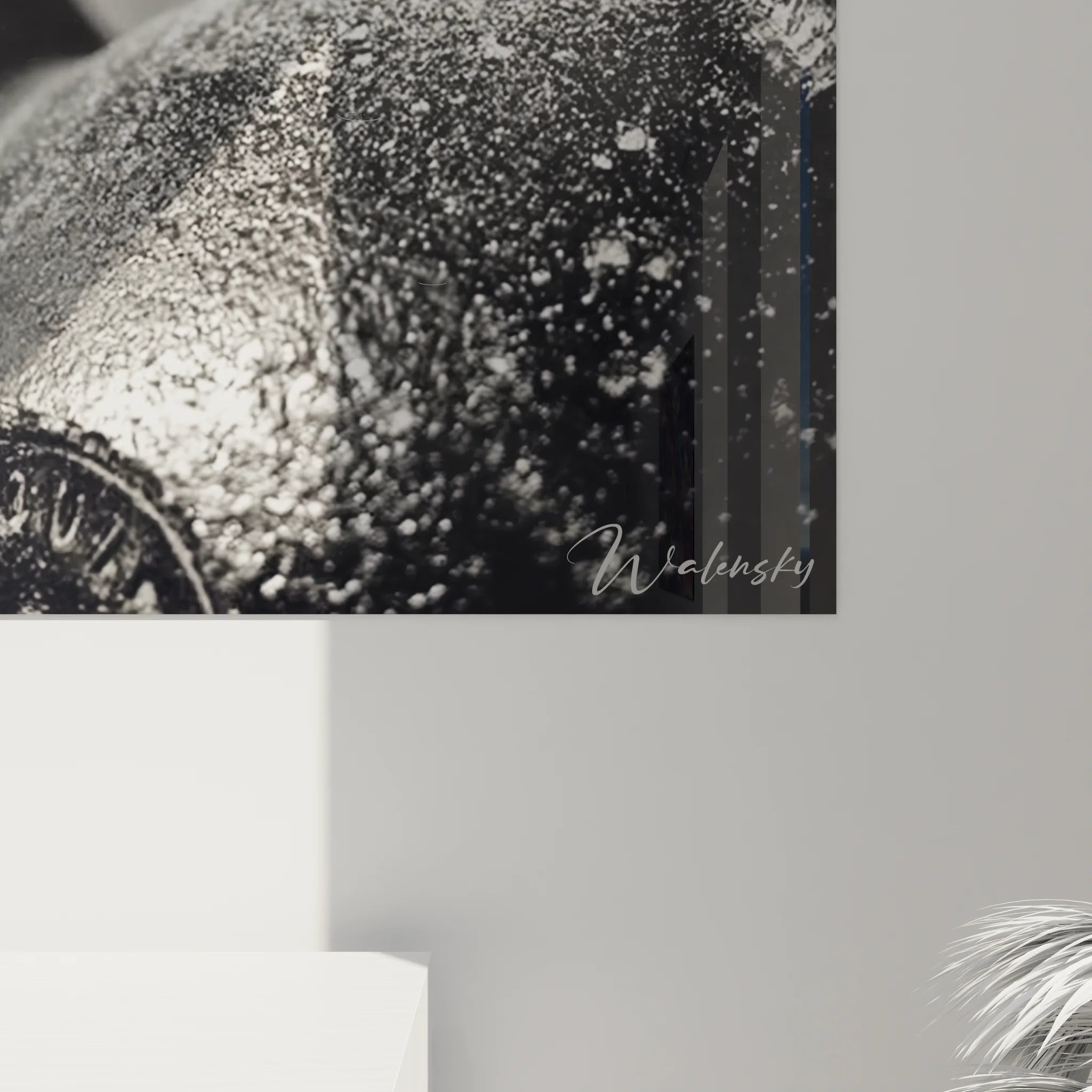 Vue ensemble tableau boxeur noir et blanc sport combat pour décoration murale moderne