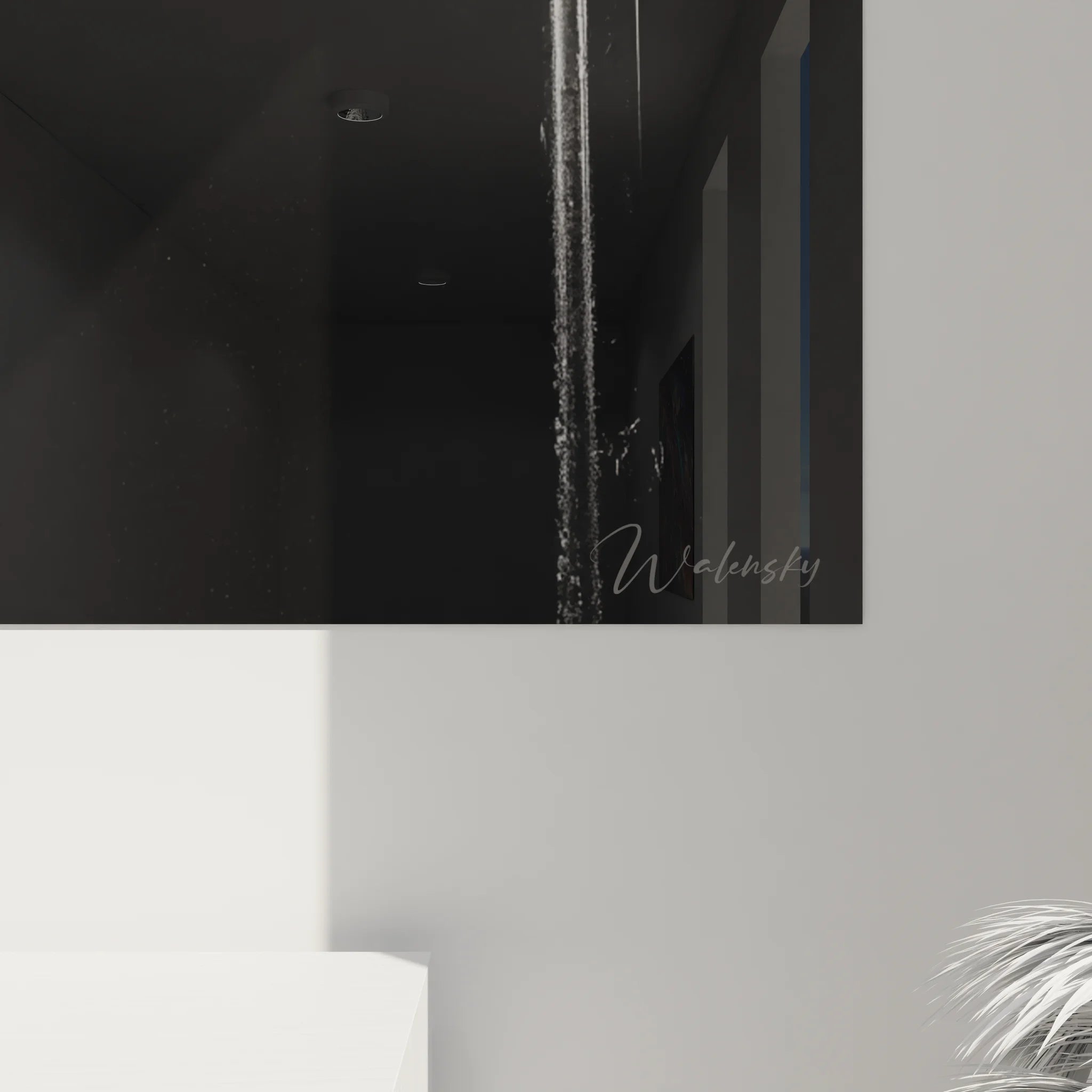 Vue ensemble tableau femme sport musculation noir blanc décoration murale moderne fitness