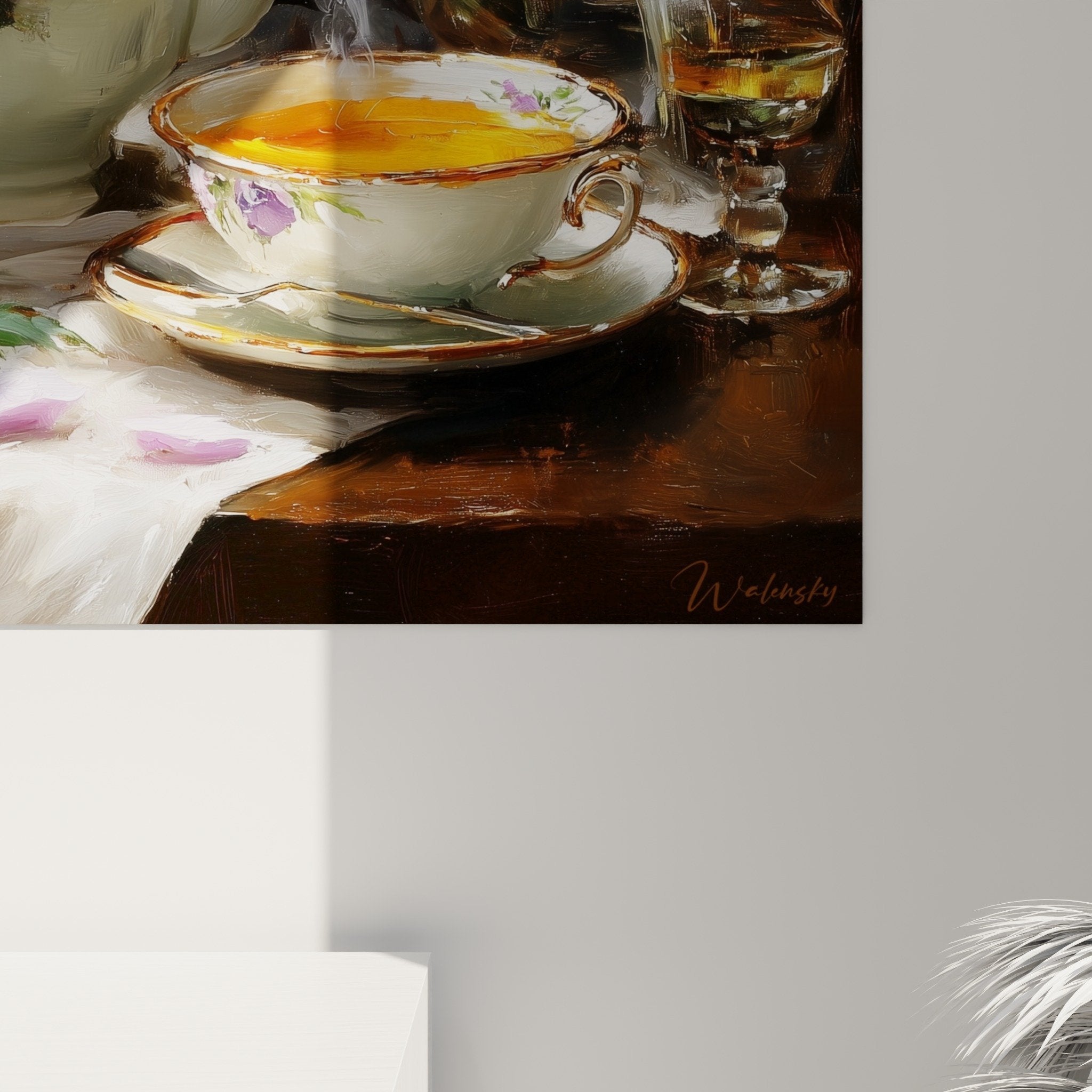 Vue ensemble nature morte théière japonaise roses table bois fenêtre carreaux