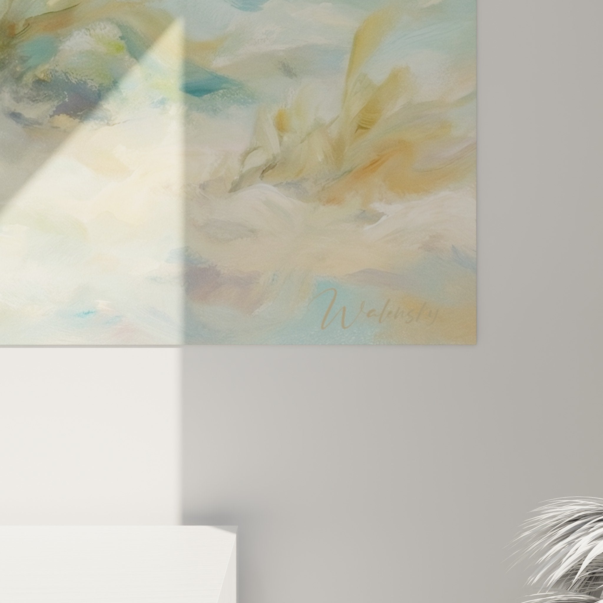 Übersichtsansicht Hummertafel Aquarell Meeresdekorationen Wohnzimmer harmonische Ozeanfarben