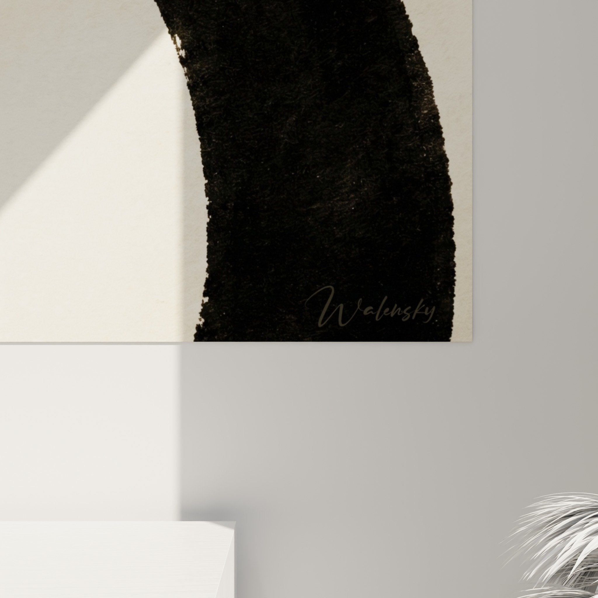 Abstract circles artwork Japanese-inspired modern wall art decor